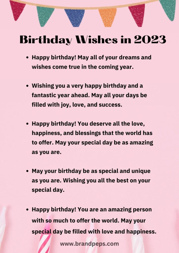 Birthday Wishes in 2023
