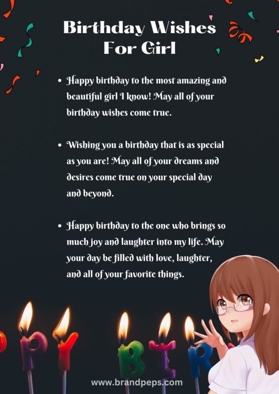 Birthday Wishes For Girl