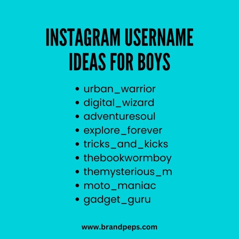 750 Instagram Username Ideas For Social Media Influencers - Brand Peps