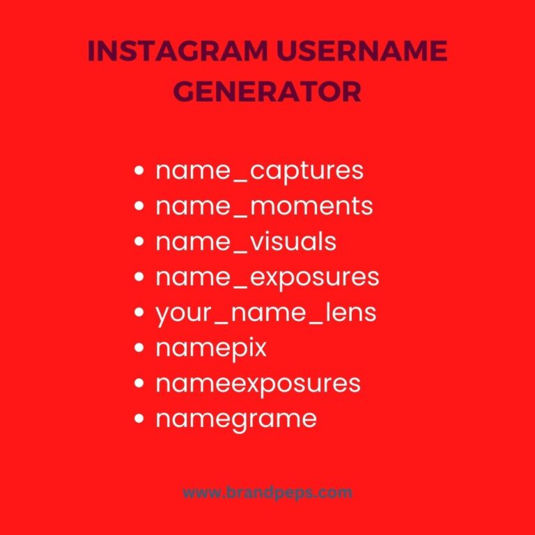 750 Instagram Username Ideas For Social Media Influencers - Brand Peps