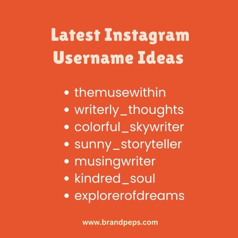 750 Instagram Username Ideas For Social Media Influencers - Brand Peps