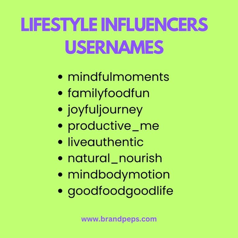 750 Instagram Username Ideas For Social Media Influencers - Brand Peps