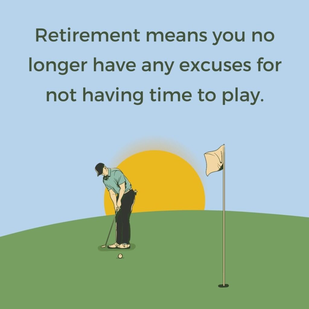 write in a retirement card