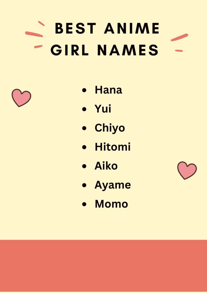 50 Coolest Anime Girl Names - Brand Peps